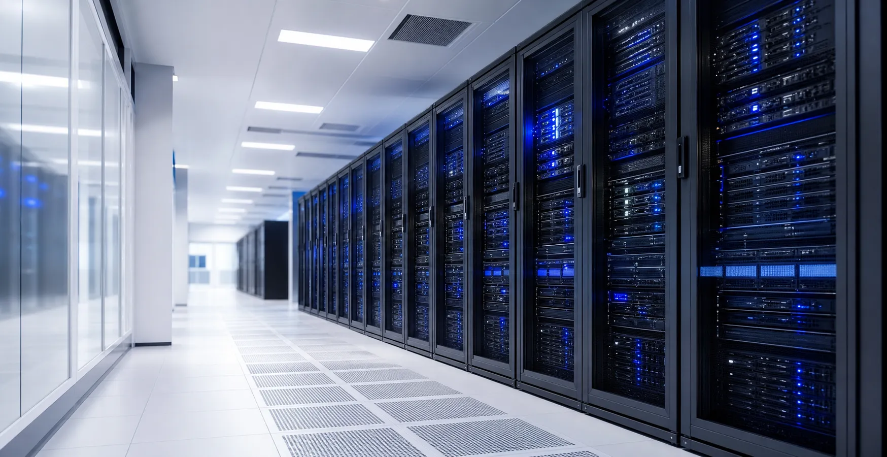 Modern server infrastructure visual